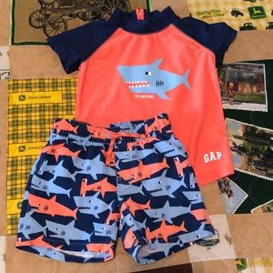 Baby Gap Swimsuit and Rashguard